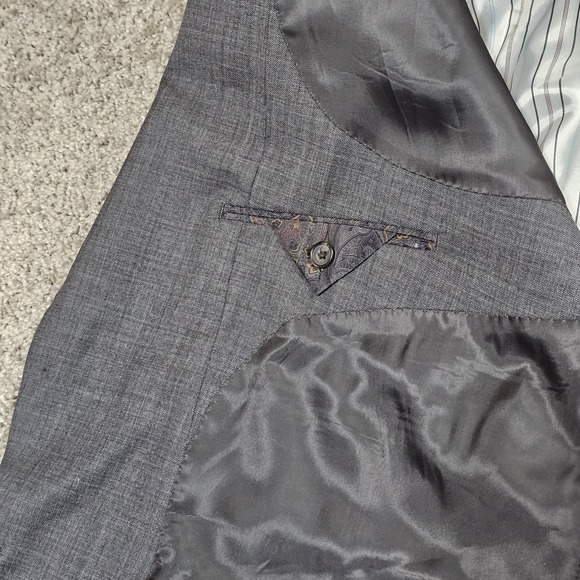 Ralph Lauren Blazer 100% Wool Sport Coat Suit Jacket Size 52R Charcoal Gray - Picture 5 of 9